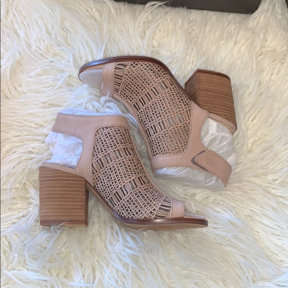 COPY - Vince Camuto keannie taupe wedged heels